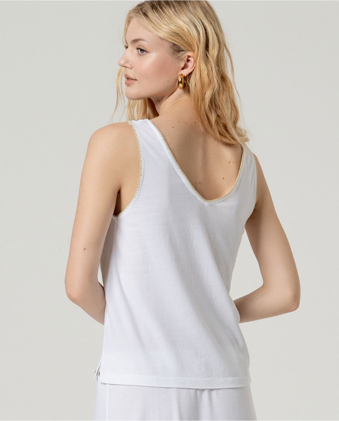TOP ALGODÓN ORGÁNICO TIRANTES BLANCO