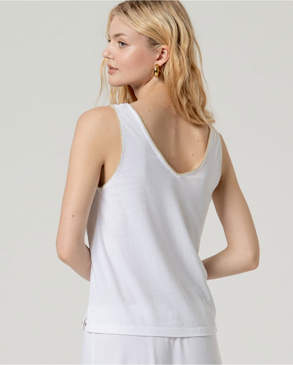 TOP ALGODÓN ORGÁNICO TIRANTES BLANCO
