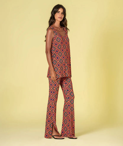 PANTALÓN ESTAMPADO ÉTNICO