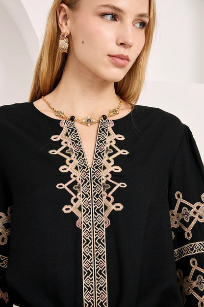 BLUSA MAO CENEFAS NEGRO
