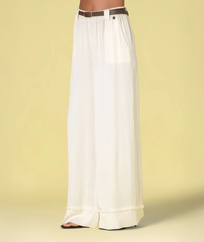PANTALÓN CON CINTURÓN CRUDO