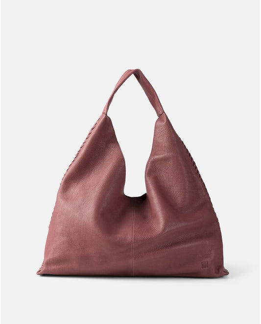 BOLSO DE HOMBRO STOCKTON DE PIEL MALVA