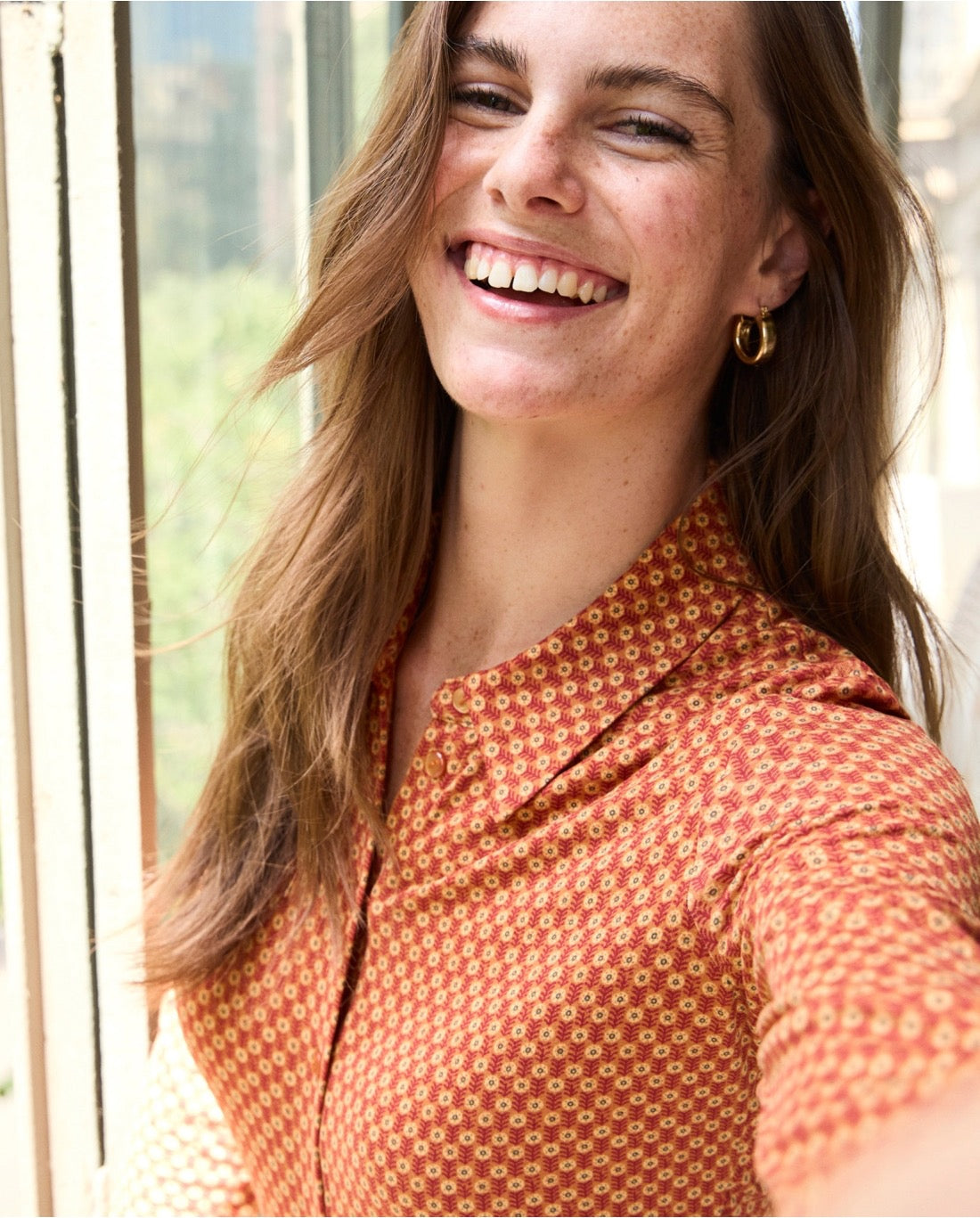 CAMISA ESTAMPADA DE POLIESTER RECICLADO TOFEE