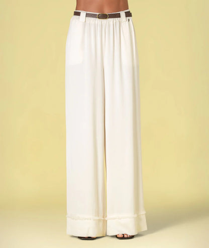PANTALÓN CON CINTURÓN CRUDO