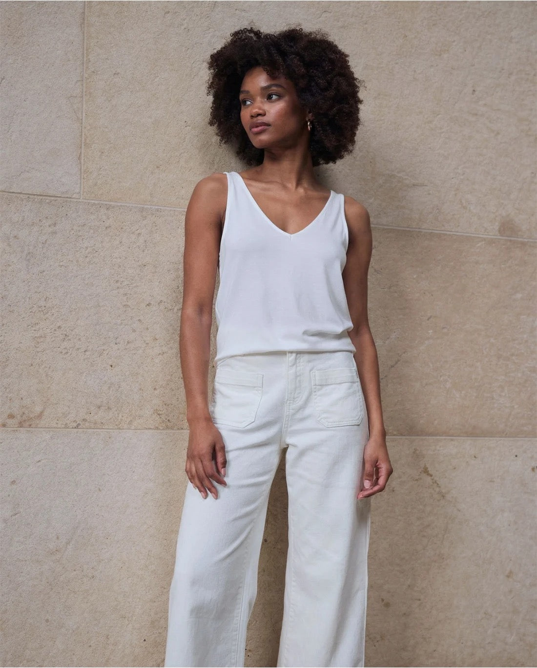 TOP TIRANTES ESCOTE PICO BAMBÚ BLANCO
