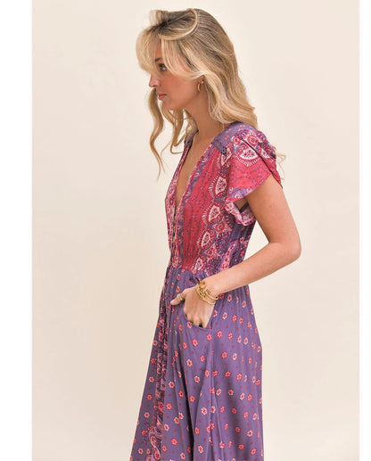 VESTIDO LARGO CARMEN ROSEWOOD