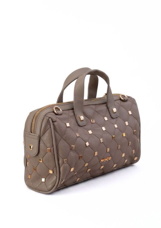 BOLSO BOWLING SOFT TACHUELAS BEIGE