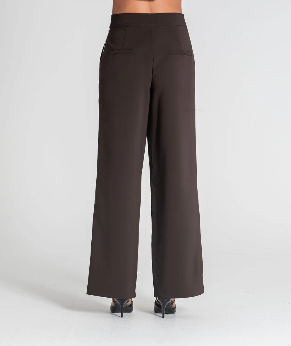 PANTALÓN FRANJA LATERAL MOKA