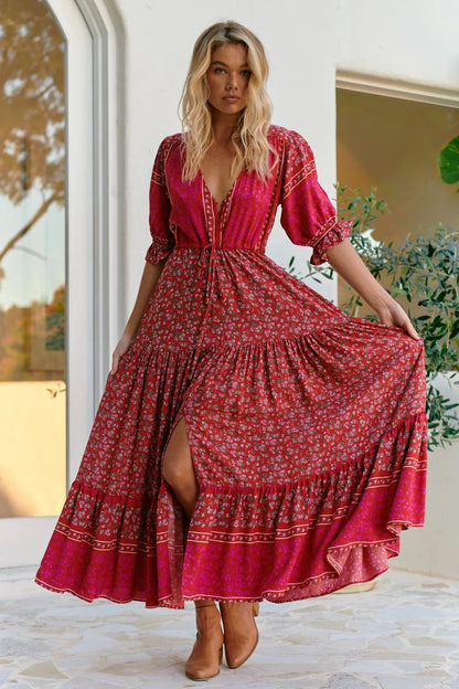 VESTIDO LARGO HIBISCUS LORENA