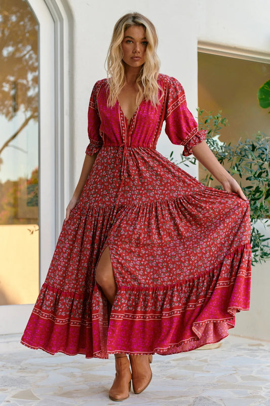 VESTIDO LARGO HIBISCUS LORENA