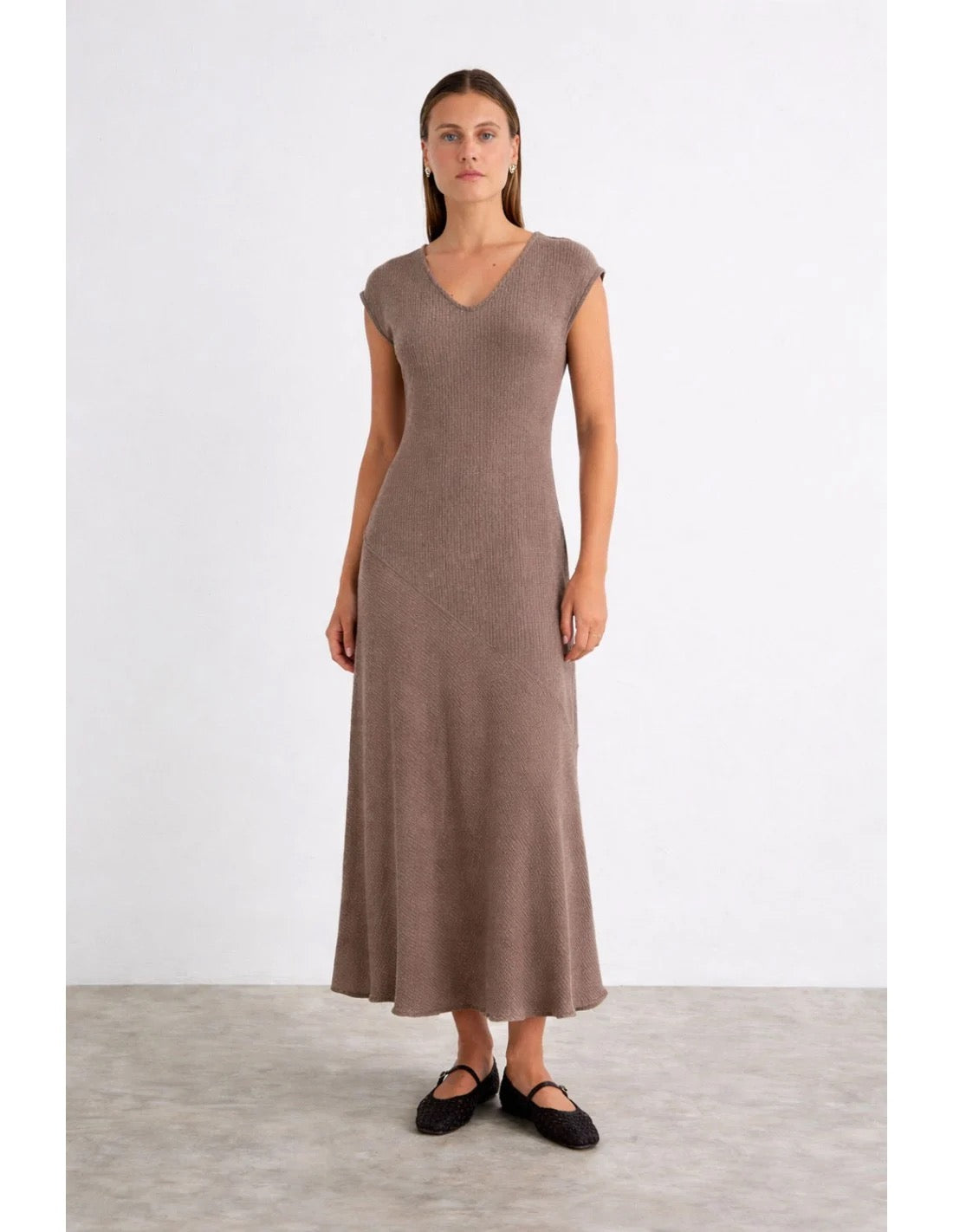 VESTIDO LIORA MARRÓN