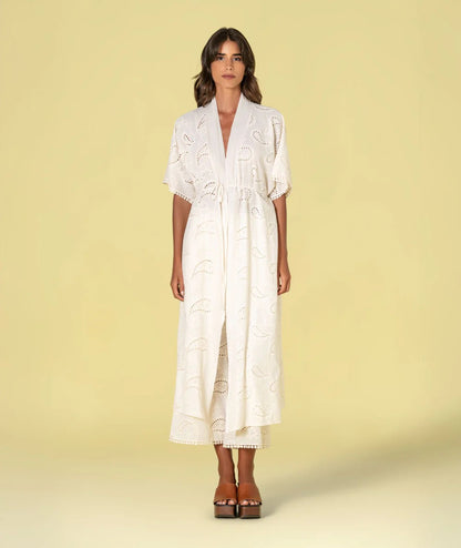 KIMONO BORDADO INGLÉS CRUDO