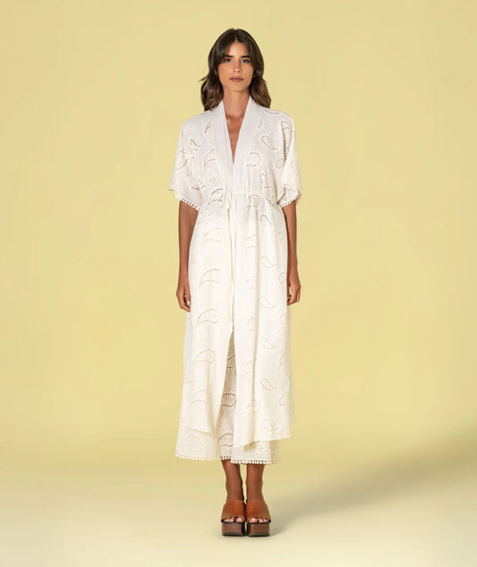 KIMONO BORDADO INGLÉS CRUDO