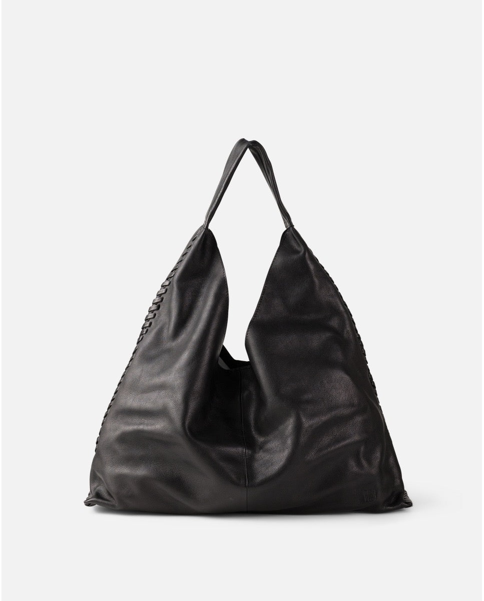 BOLSO DE HOMBRO STOCKTON DE PIEL NEGRO