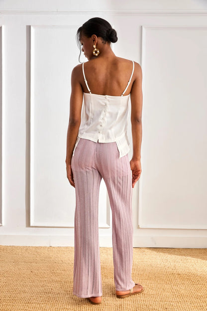 TOP FLORES BORDADAS MULTICOLOR  BLANCO
