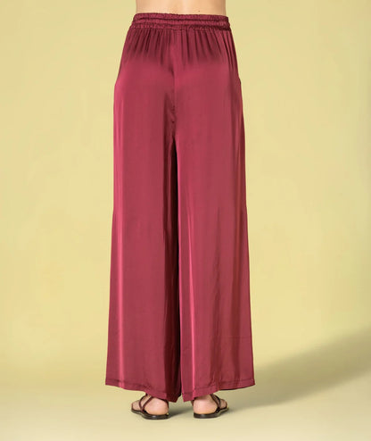 PANTALÓN SATINADO BURDEOS