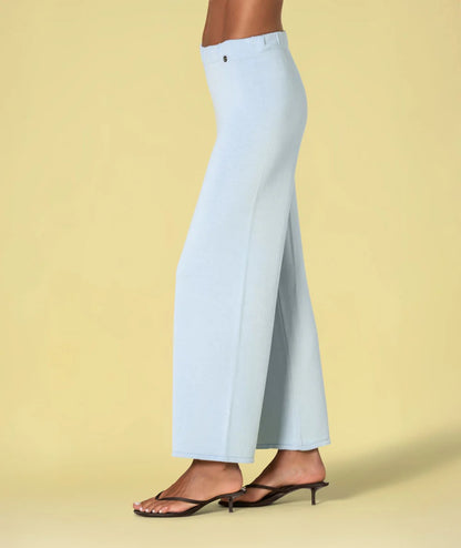 PANTALÓN DE PUNTO AZUL