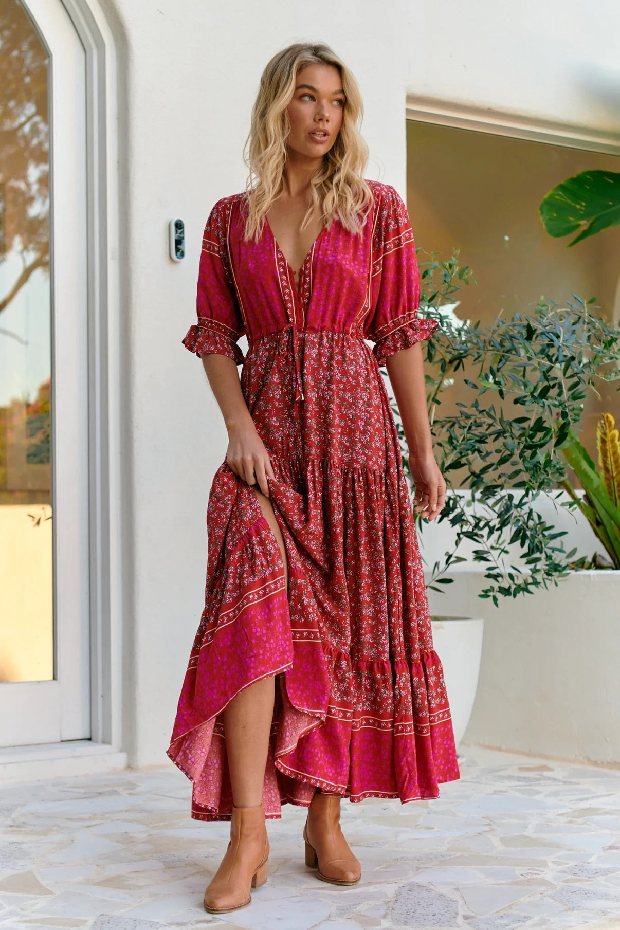 VESTIDO LARGO HIBISCUS LORENA