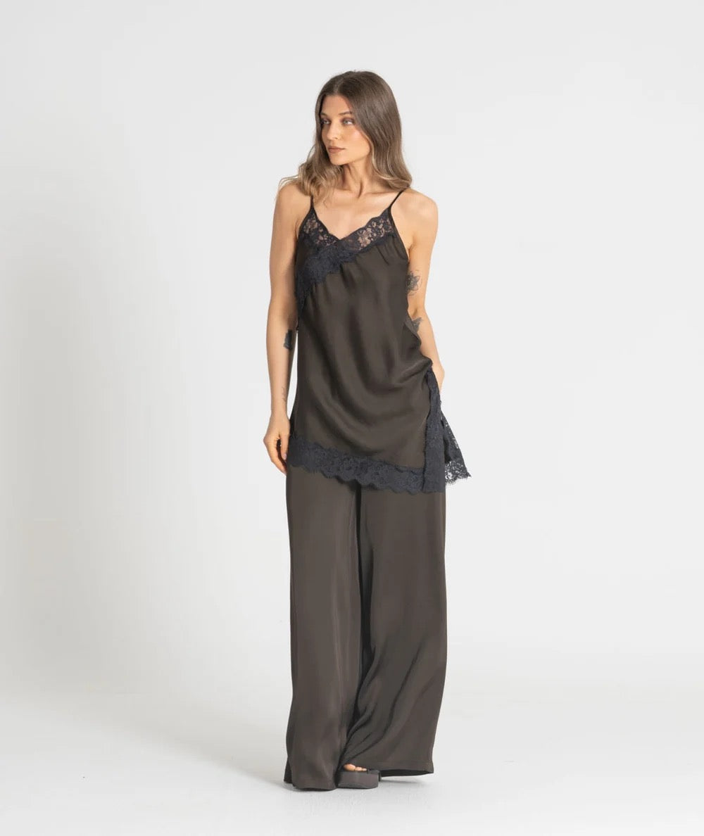 PANTALÓN SATINADO MOKA