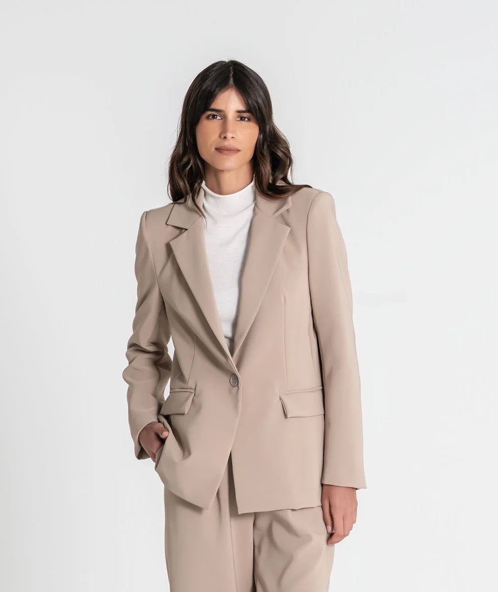 BLAZER BOTÓN BEIGE
