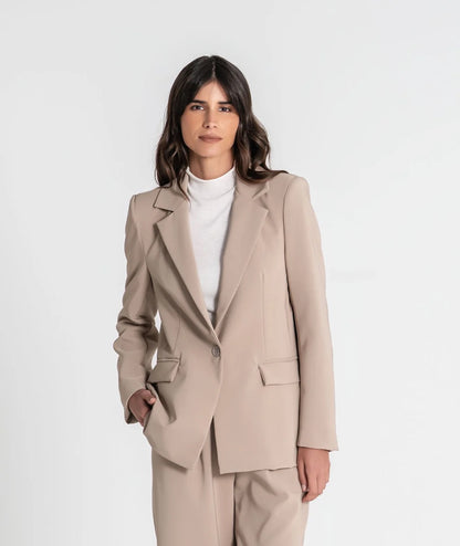 BLAZER BOTÓN BEIGE