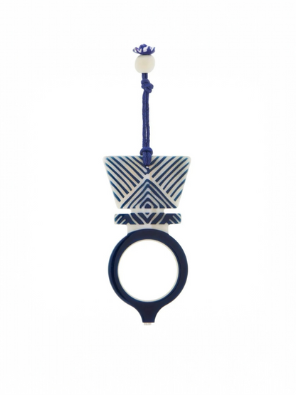 COLGANTE-GAFAS TUAREG AZUL