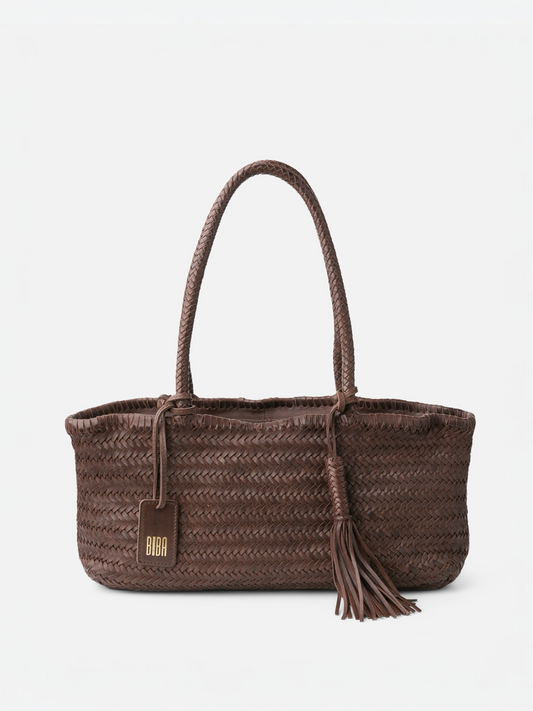 BOLSO DE HOMBRO PERKINS HERITAGE MARRÓN OSCURO