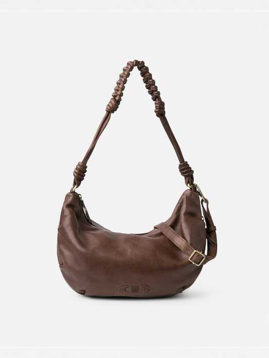 BOLSO DE HOMBRO NILAND MARRÓN OSCURO