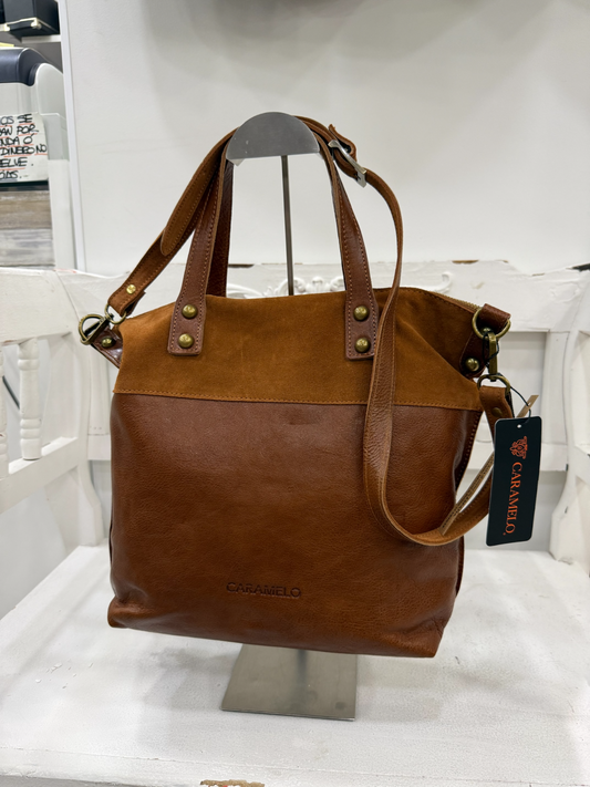BOLSO DE MANO TRAVIATA SERRAJE/CUERO