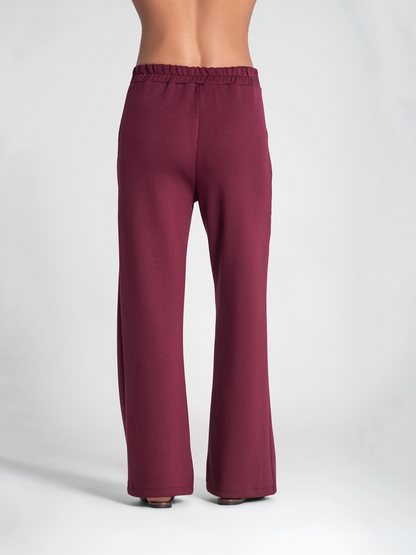 PANTALONES CON RAYAS LATERALES BORGOÑA