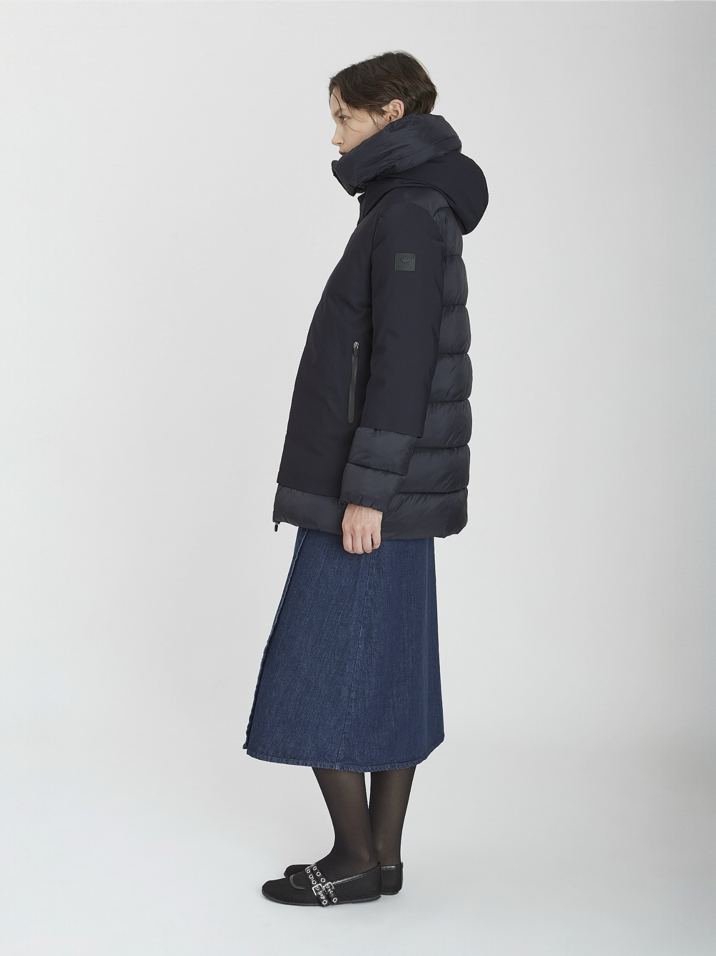 CHAQUETA BECANCOUR MID NAVY