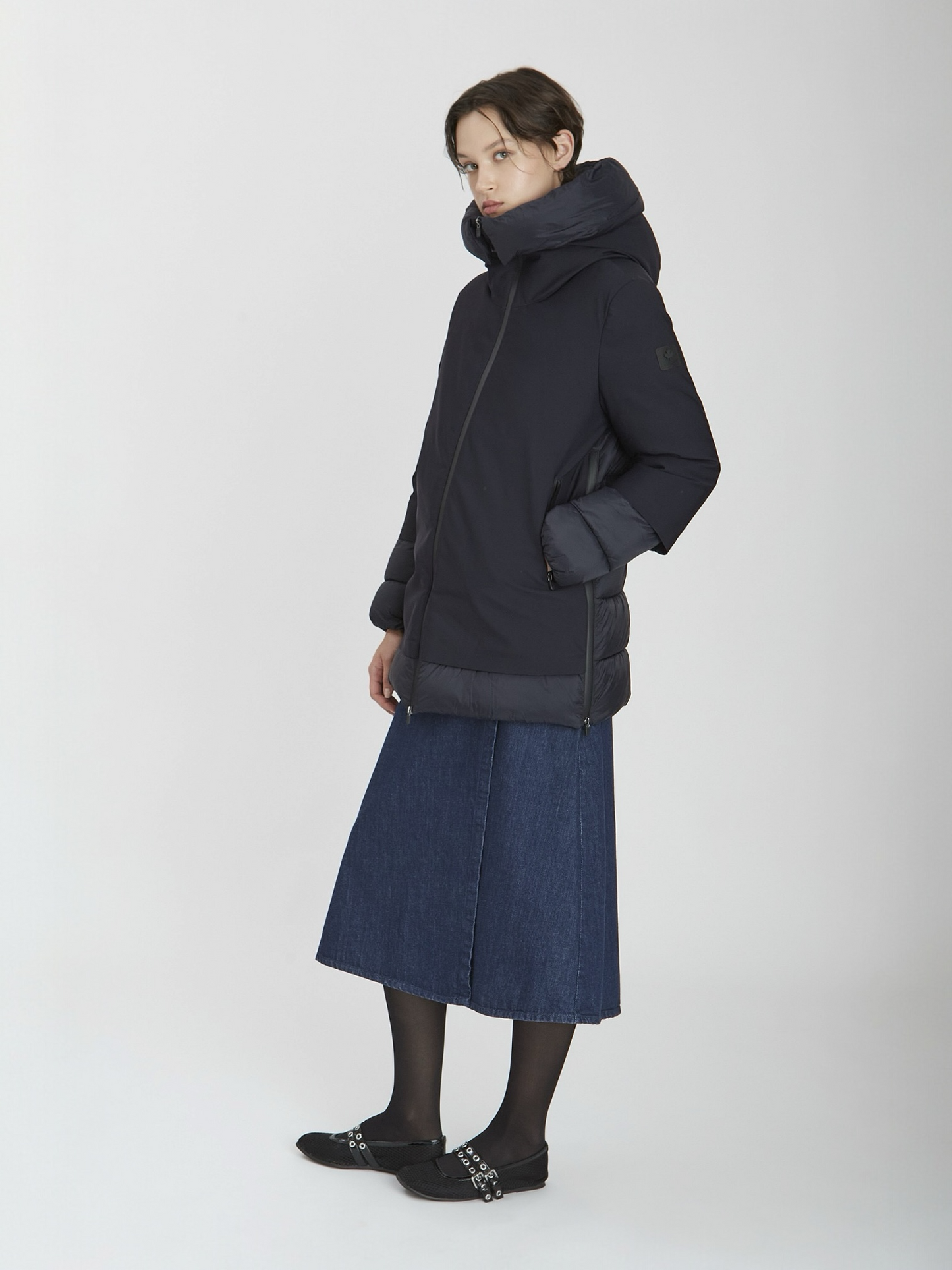 CHAQUETA BECANCOUR MID NAVY