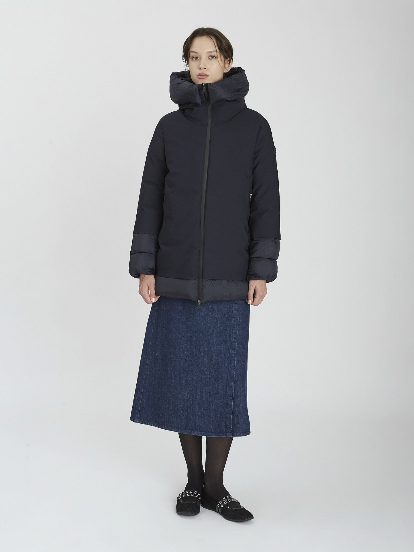 CHAQUETA BECANCOUR MID NAVY