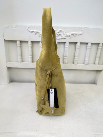 BOLSO DE HOMBRO LUPI PIEL SERRAJE VERDE