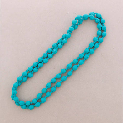 Collar Largo Bolas Forradas Tela 160Cm (A): Rosa