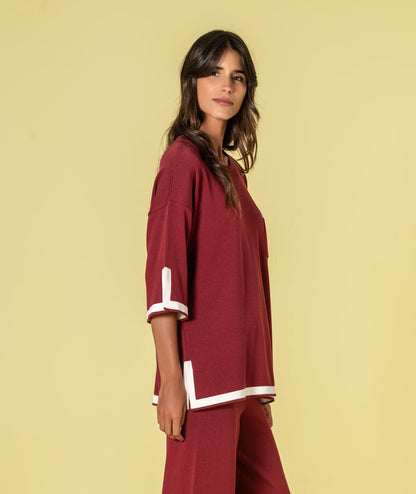 JERSEY ABERTURAS GRANATE